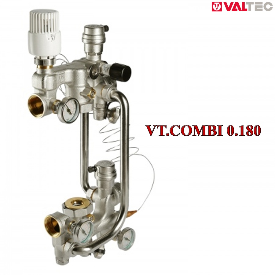 Насосно-смесительный узел VT.COMBI 0.180 с термоголовкой без насоса  Valtec