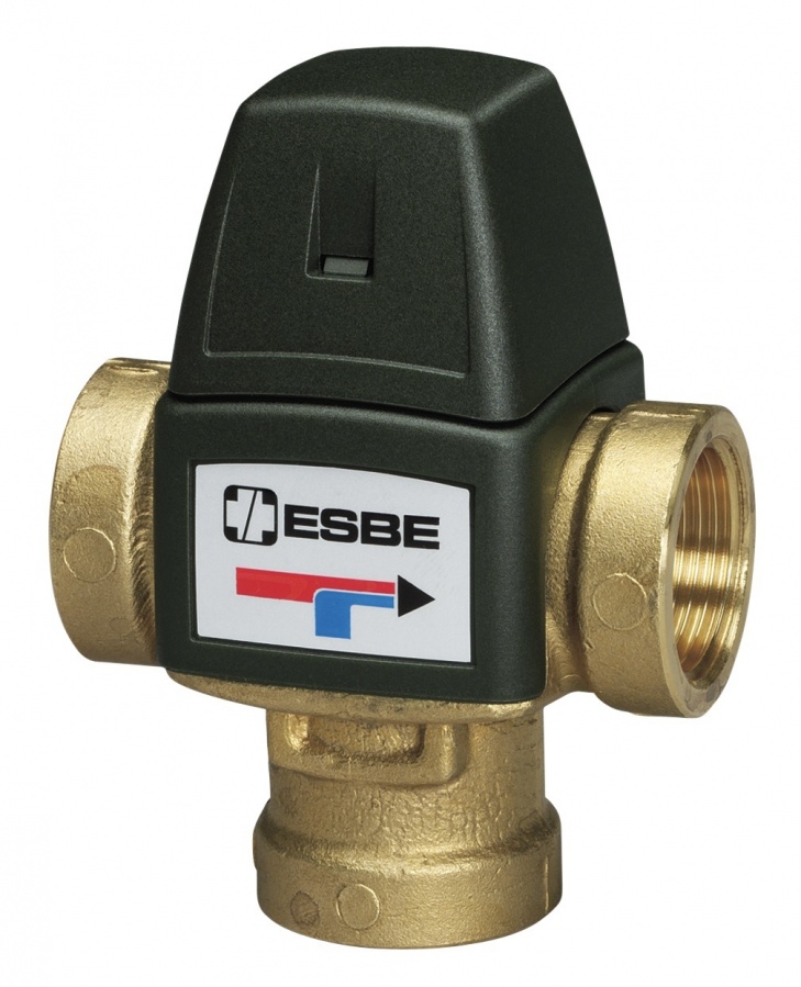 Термостатический смесительный клапан KVS 1.6   3/4" ВР VTA 321 35-60°С для ГВС и т/п до 50 м2 ESBE